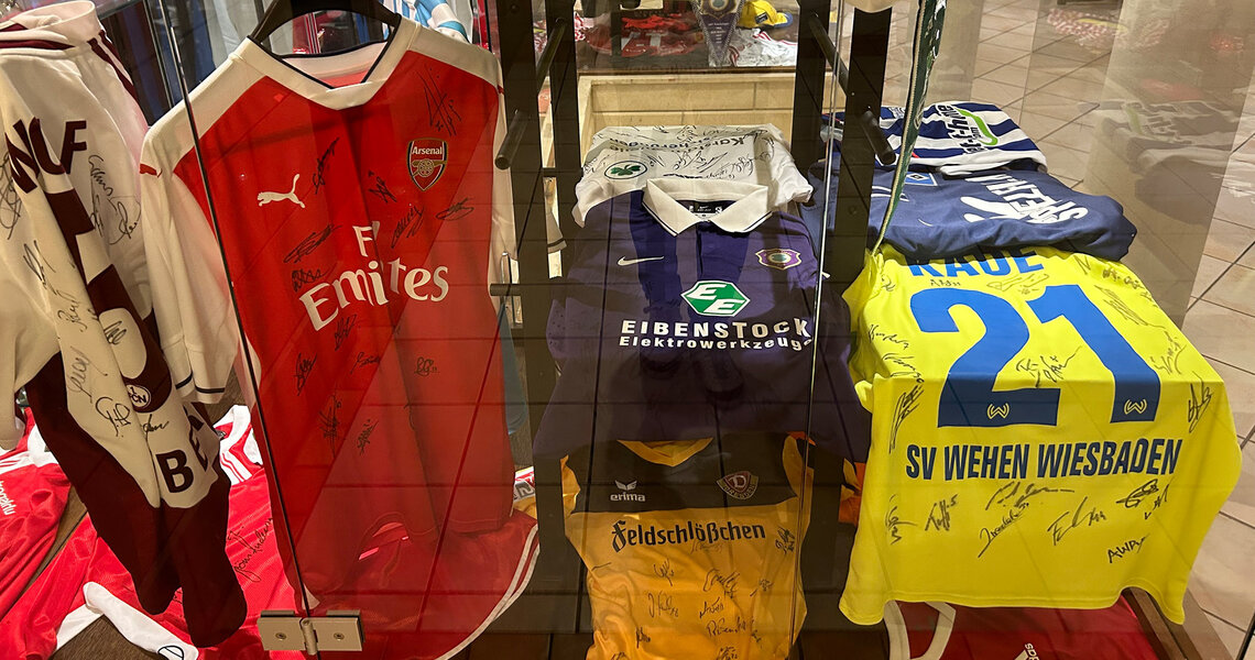 Trikotsammlung im Hotel Trikotsammlung im Hotel